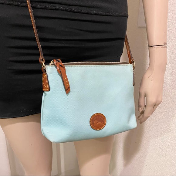 DOONEY & BOURKE Nylon Crossbody Pouchette Bag in Light Blue - Picture 4 of 16